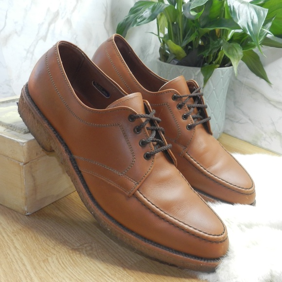 Allen Edmonds Mens Hudson brown Derby Dress shoes - Picture 3 of 8